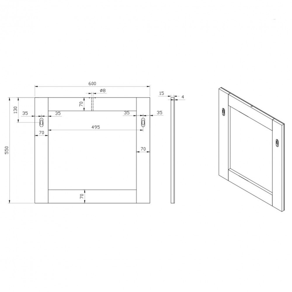 Wellis Oglindă de perete Nina 60 [2]