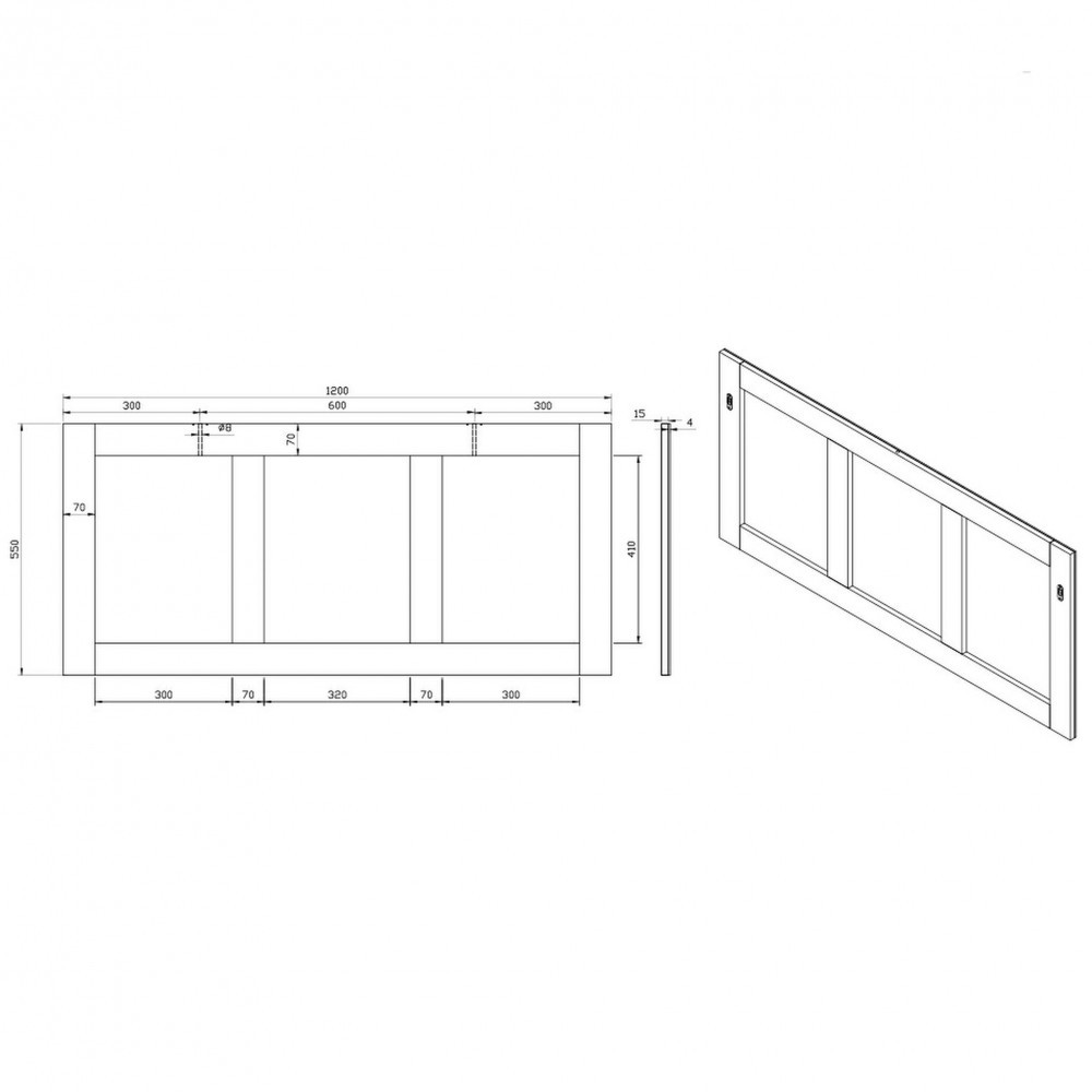 Wellis Oglindă de perete Nina 120 [2]