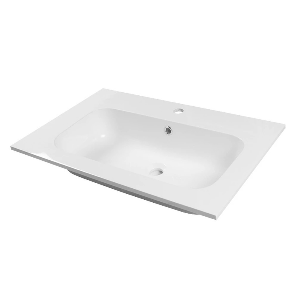 Chiuvetă din marmură turnată - Wellis Lavoar din marmură artificială Ginger 80