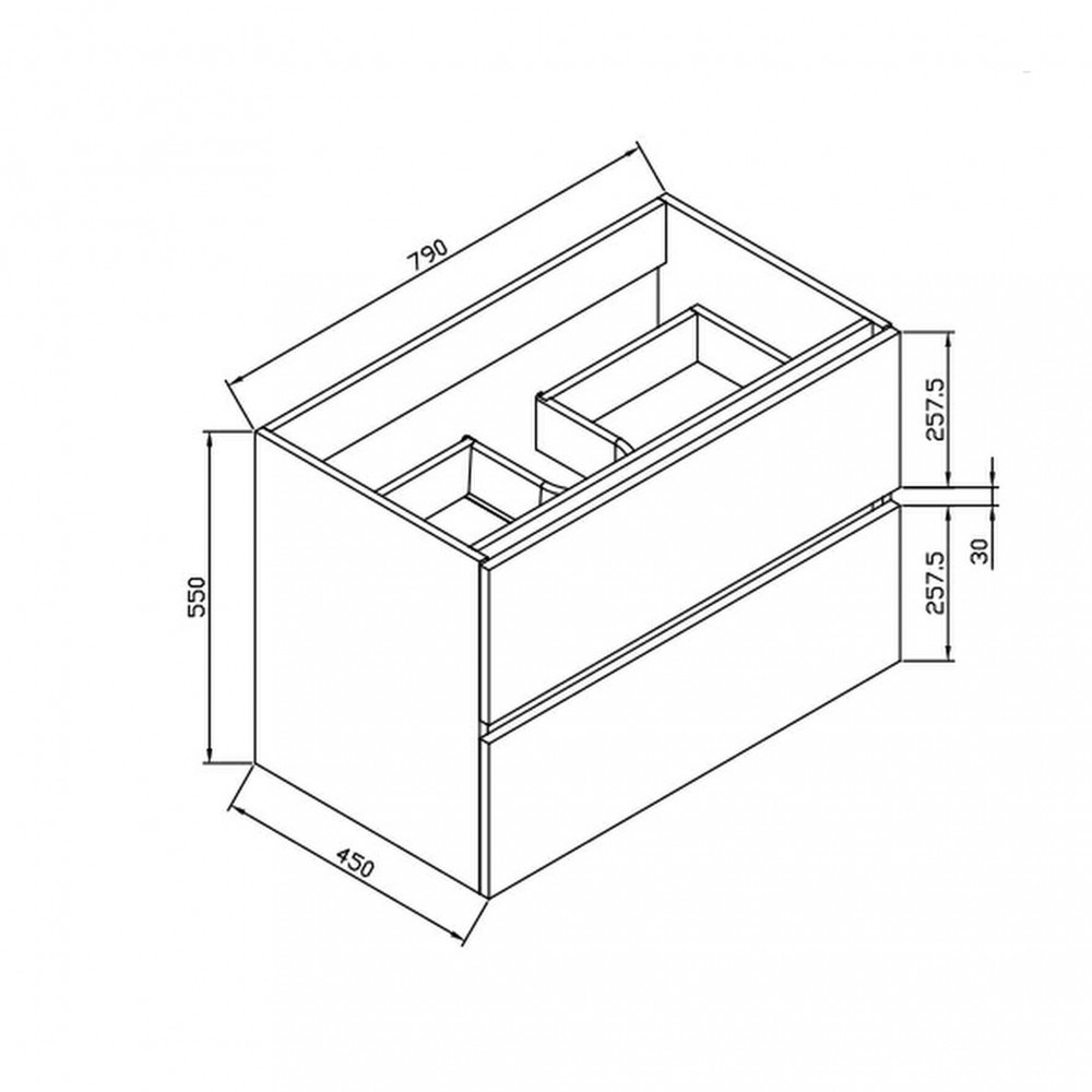 Wellis Dulap inferior Elois White 80 cu lavoar [2]