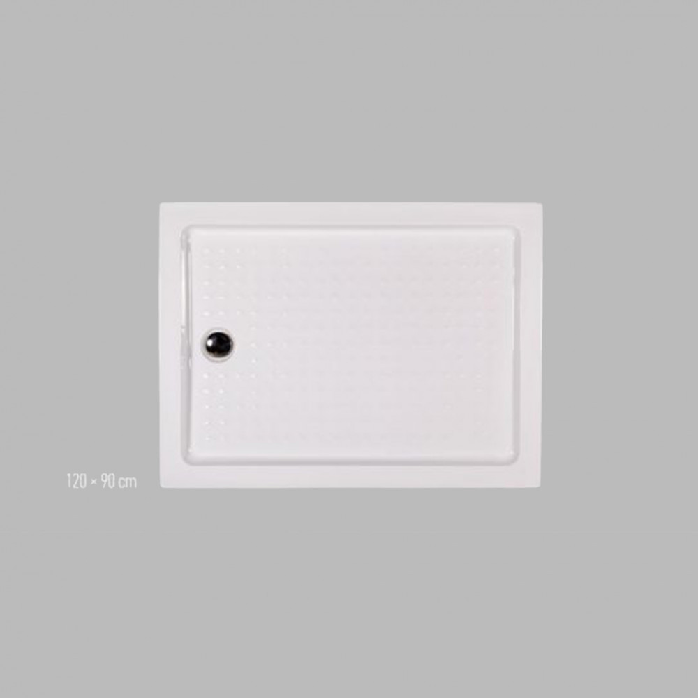 Wellis Cădiță de duș asimetrică cu înălțimea de 120 cm [2]