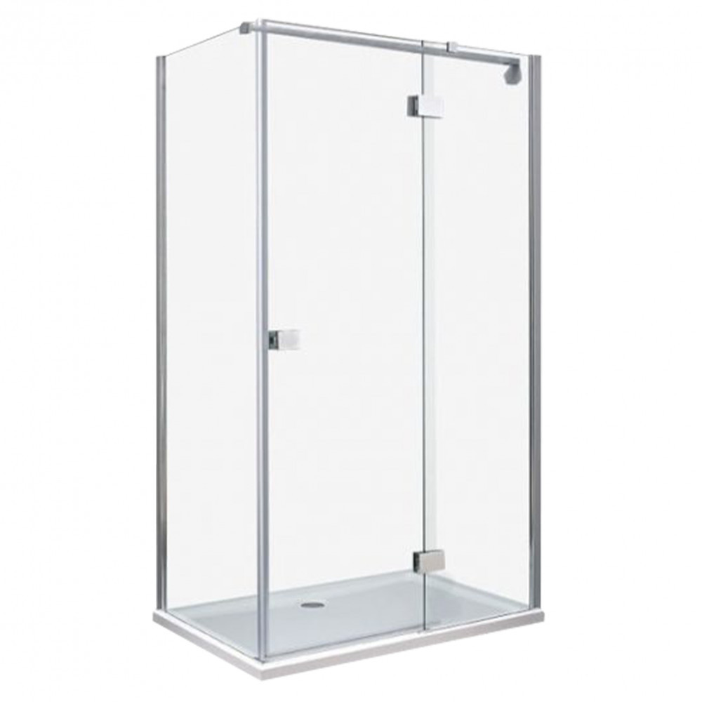 Cabină de duș - Wellis Cabină de duș pătrată Clyde 90x120 cm fără cădiță de duș cu strat Easy Clean