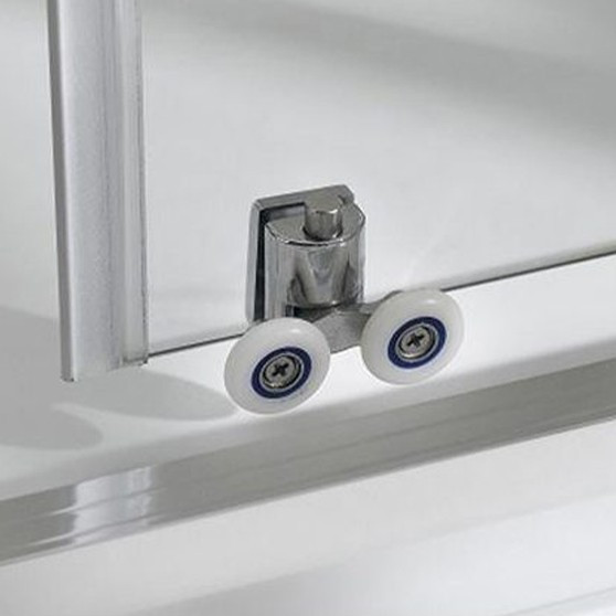 Wellis Cabină de duș curbată Caprera 90x90 cm cu 2 uși glisante, fără cădiță de duș, cu strat de acoperire Easy Clean [2]