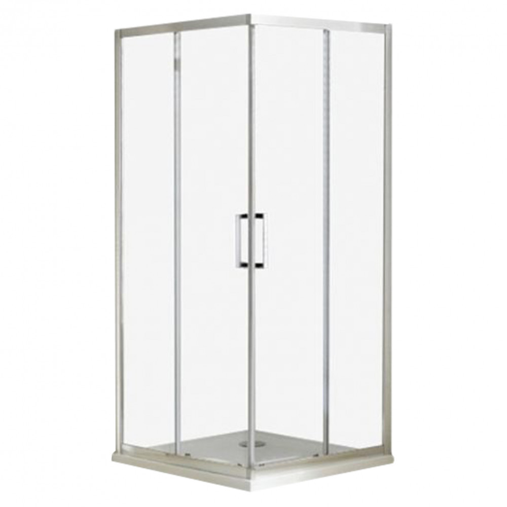 Cabină de duș pătrată / Cabină de duș dreptunghiulară - Wellis Cabină de duș pătrată Apollo 90x90 cm fără cădiță de duș cu strat de acoperire Easy Clean