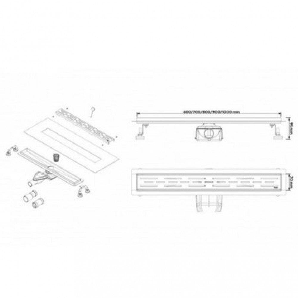 Wellis Scurgere de duș W-Drain Dots [3]