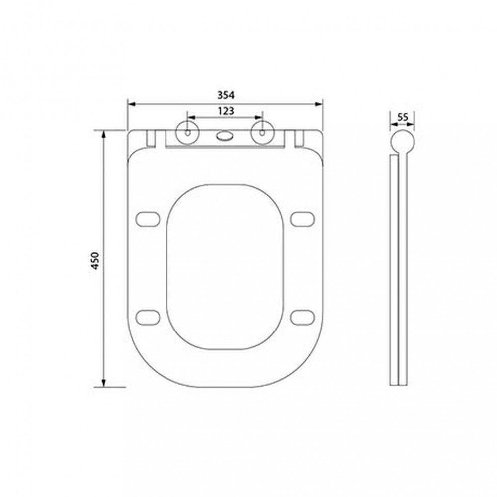 Wellis Capac de toaletă Erin slim cu închidere silențioasă [1]