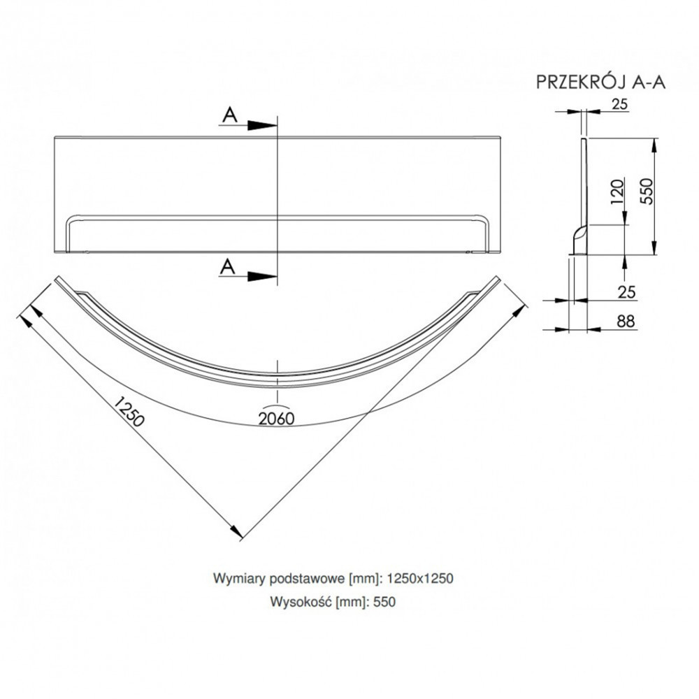 Kerra Panou frontal cadă de colț Wivea 125 [1]