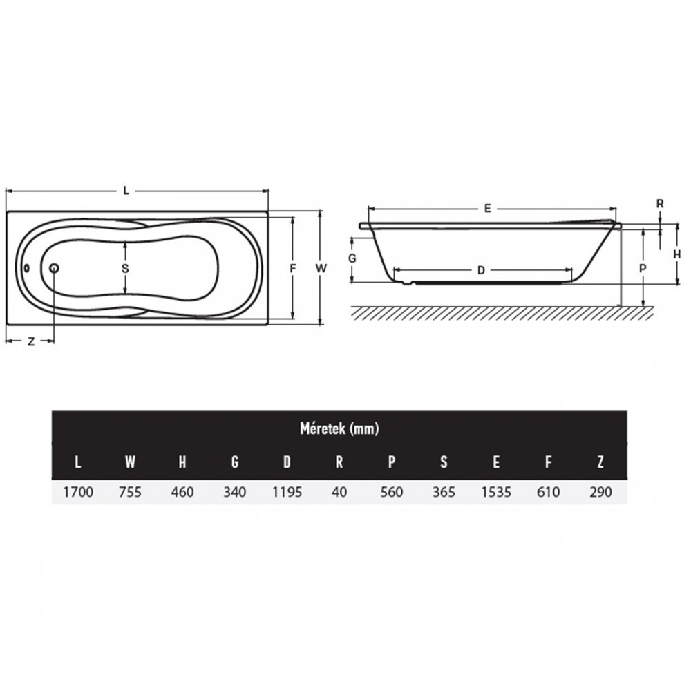 Wellis Malawi Hydro 170, fără robinet, dreapta [3]