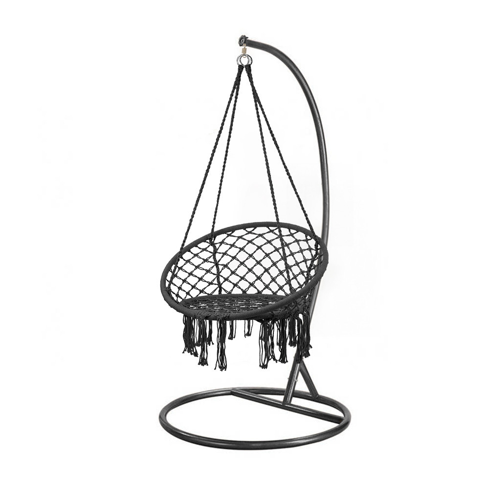 Fotoliu suspendat - Leziter Scaun suspendat Cardenas cu suport negru-negru