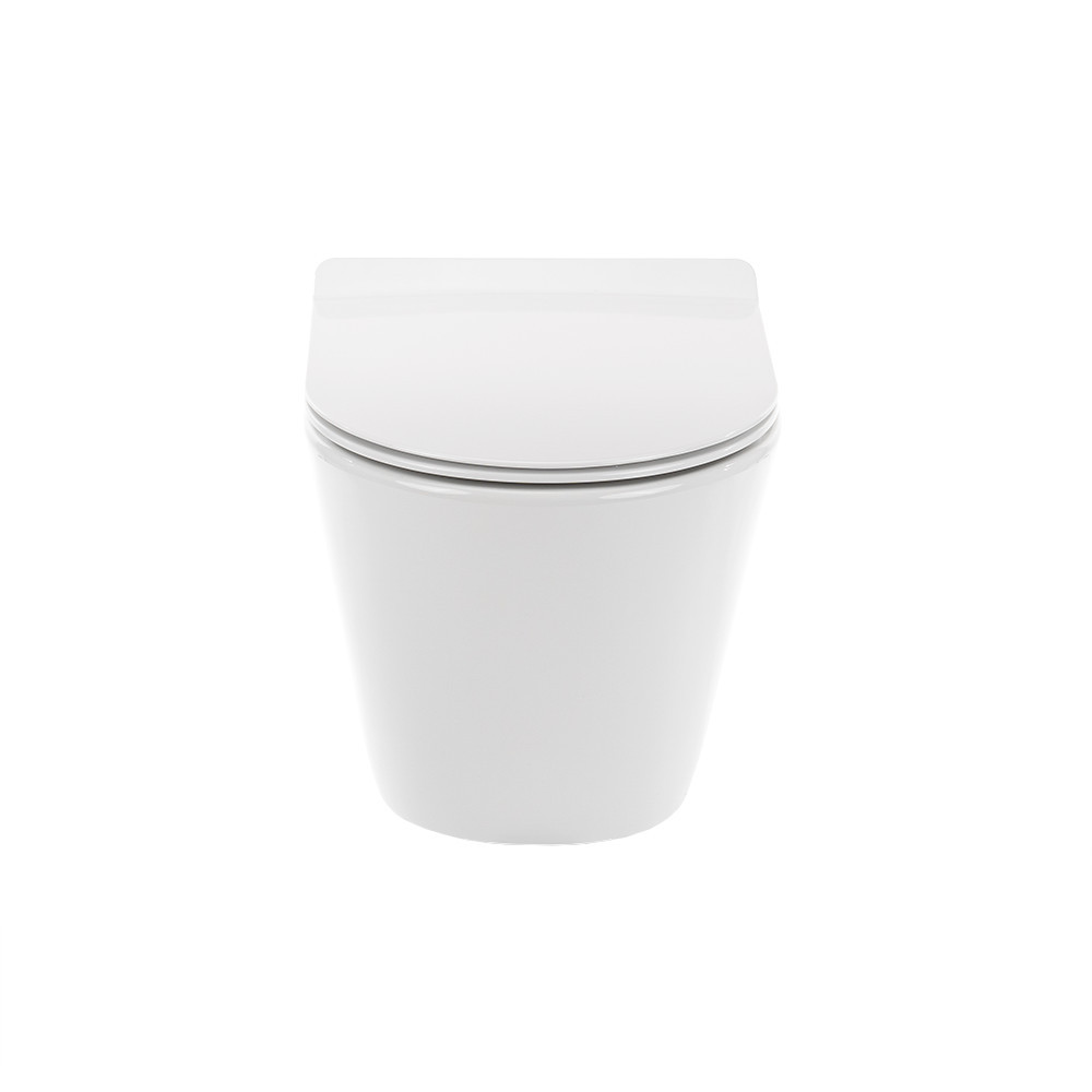 Leziter Toaletă Ride montată pe perete, fără ramă, cu capac cu închidere silențioasă [6]