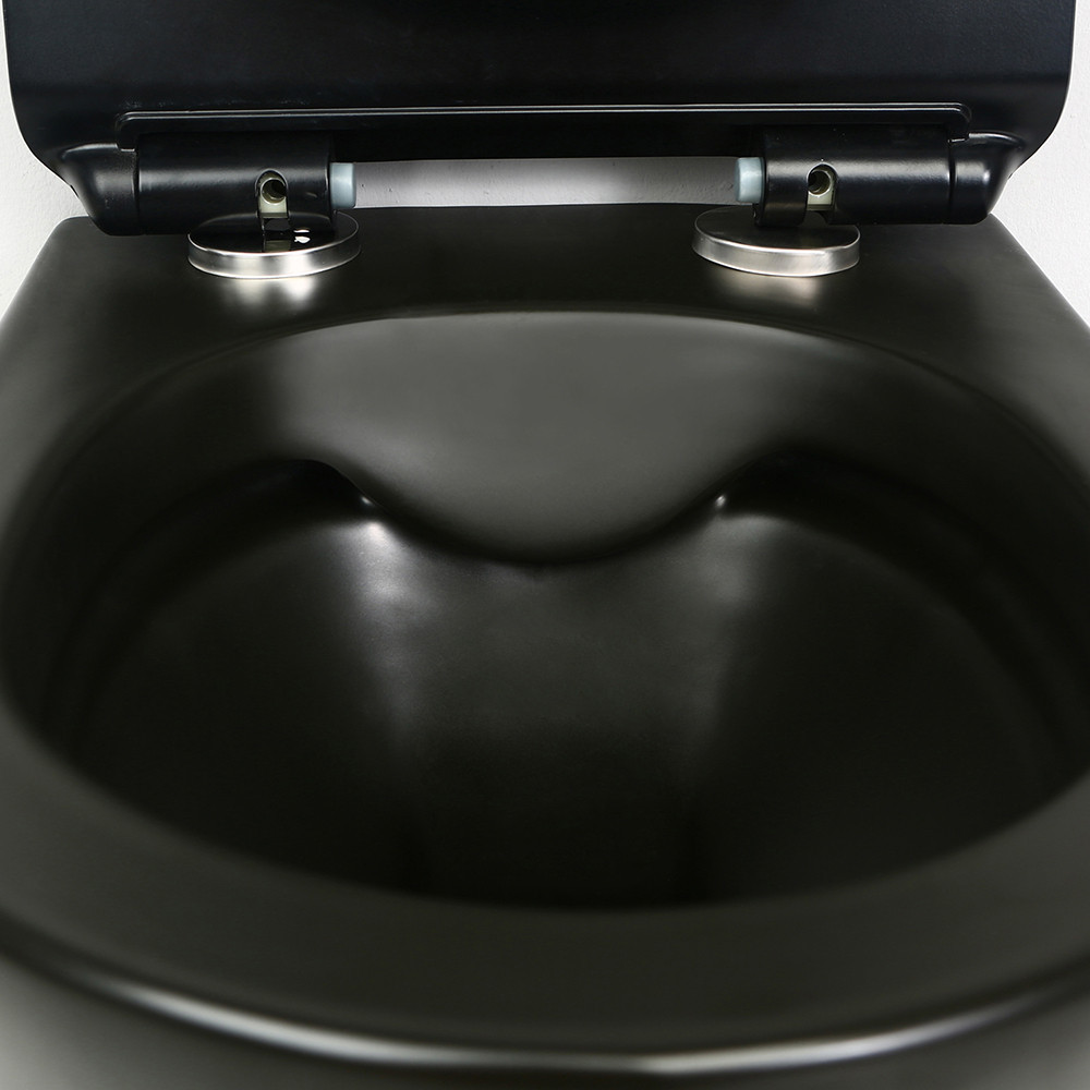 Leziter Toaletă Ride montată pe perete, fără ramă, cu capac cu închidere silențioasă [4]