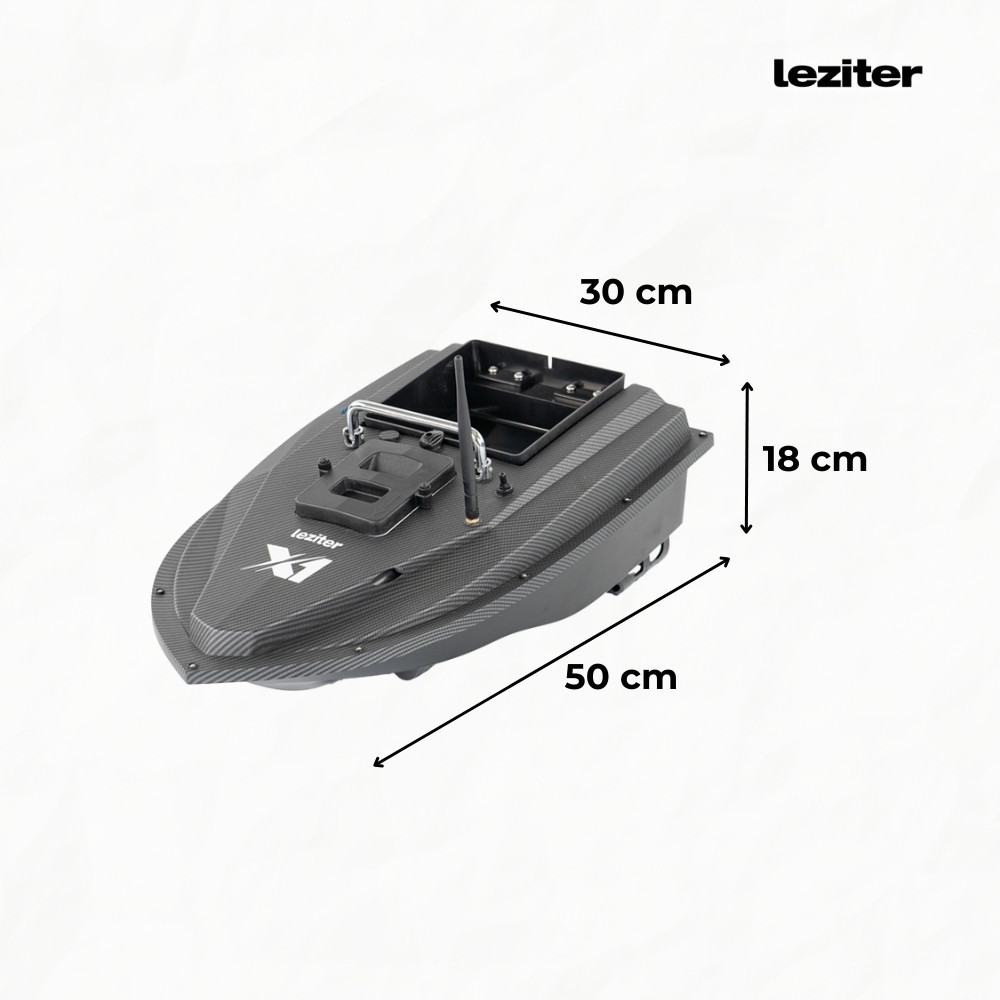Leziter Barcă cu momeală X1 cu ejecție spate din carbon [2]
