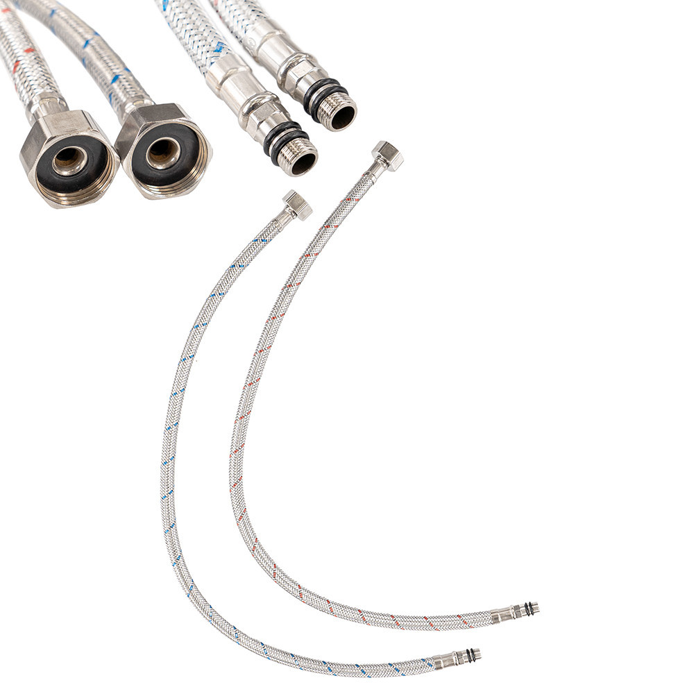 Accesorii chiuvetă - Leziter Țevi de apă caldă și rece pentru tava de chiuvetă