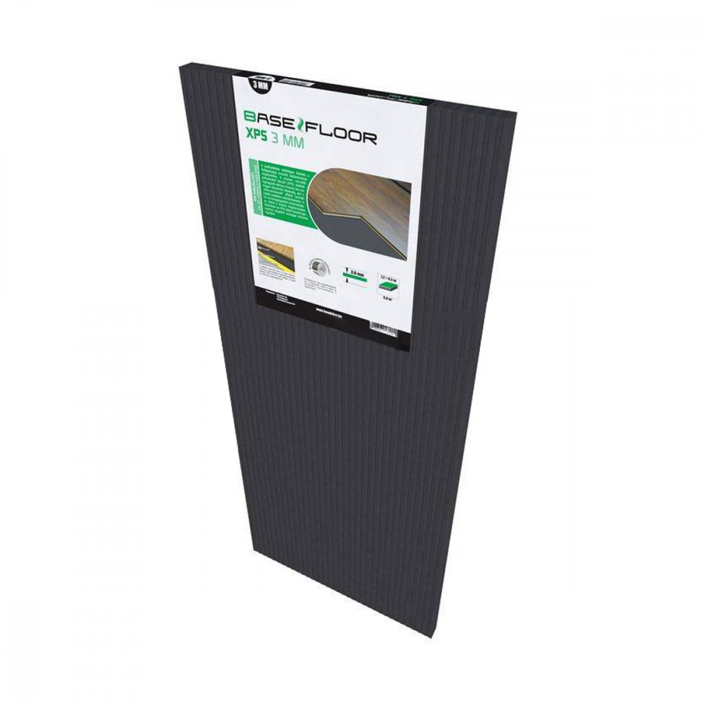 Izolație parchet - Bau Dekor Placă de bază XPS 3mm BaseFloor 1.2M x 0.5M - 6m2/pachet
