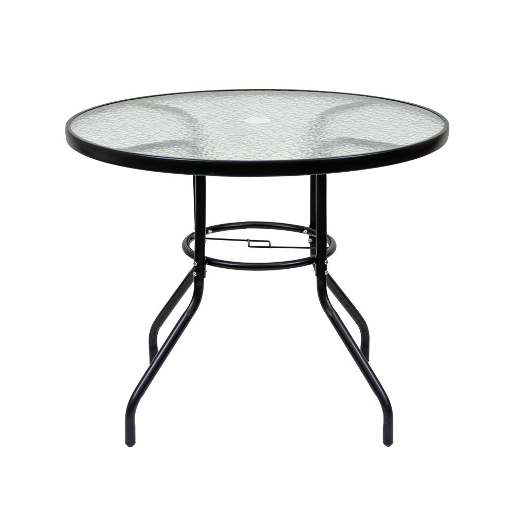 Leziter Masă de grădină Ordino cu cadru metalic și sticlă [6]