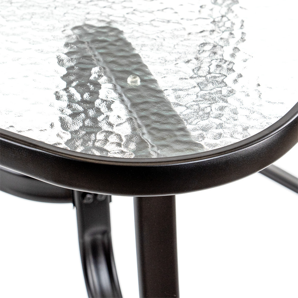 Leziter Masă de grădină Canillo cu cadru metalic și sticlă [8]