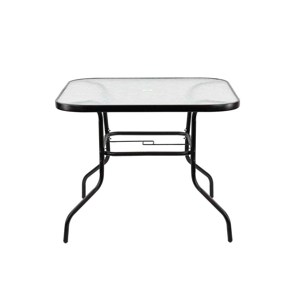 Leziter Masă de grădină Vella cu cadru metalic și sticlă [6]