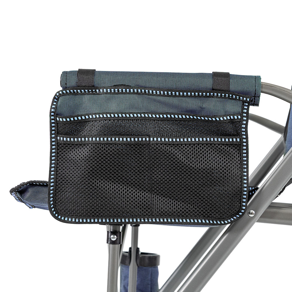 Leziter Leziter Scaun de pescuit Comfort cu braț și suport pentru pahare albastru [4]