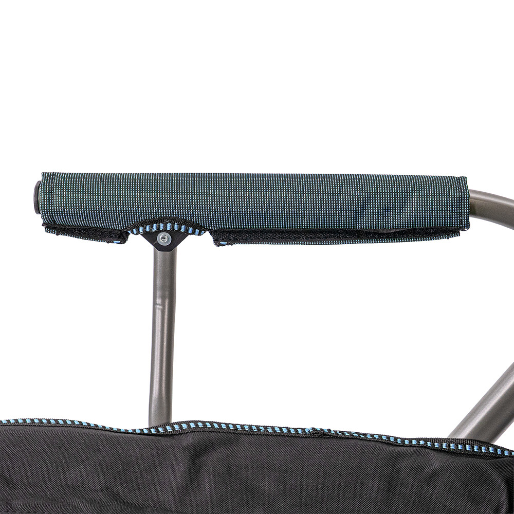 Leziter Leziter Scaun de pescuit Comfort cu braț și suport pentru pahare albastru [8]