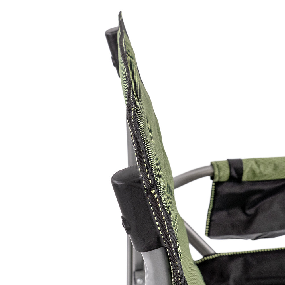 Leziter Scaun de pescuit Leziter Comfort Plus cu cotieră și suport pentru pahare verzi [5]