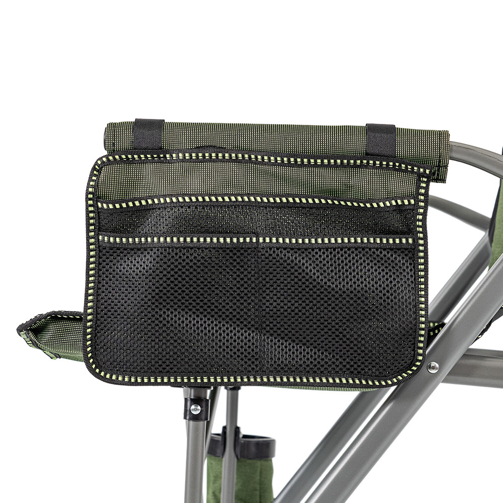 Leziter Scaun de pescuit Leziter Comfort Plus cu cotieră și suport pentru pahare verzi [6]