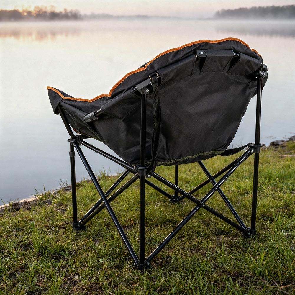 Leziter Leziter fotoliu de pescuit negru [1]