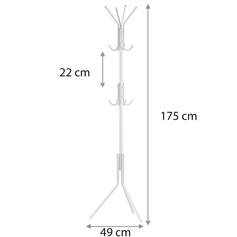 Homelux Suport de haine în picioare alb [8]