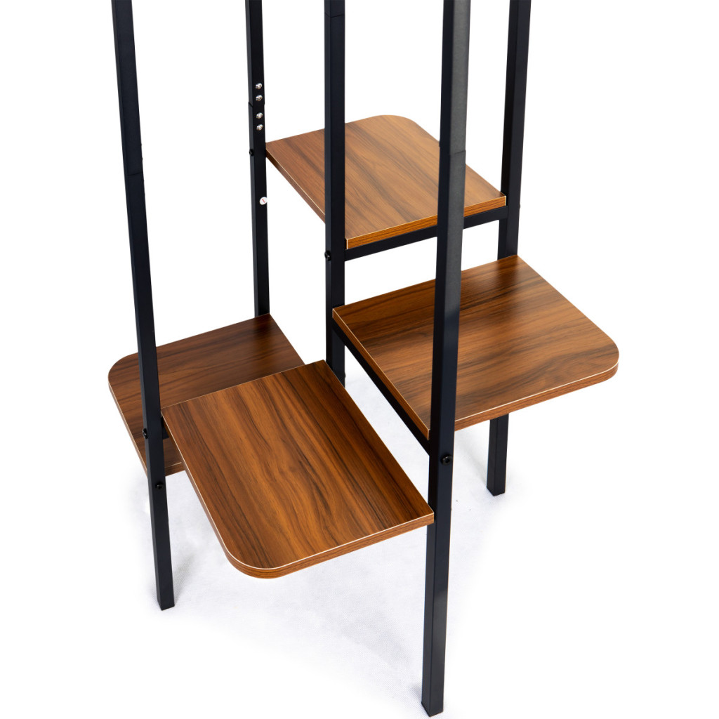 Homelux Suport pentru haine în picioare pe mai multe niveluri, cu rafturi [4]