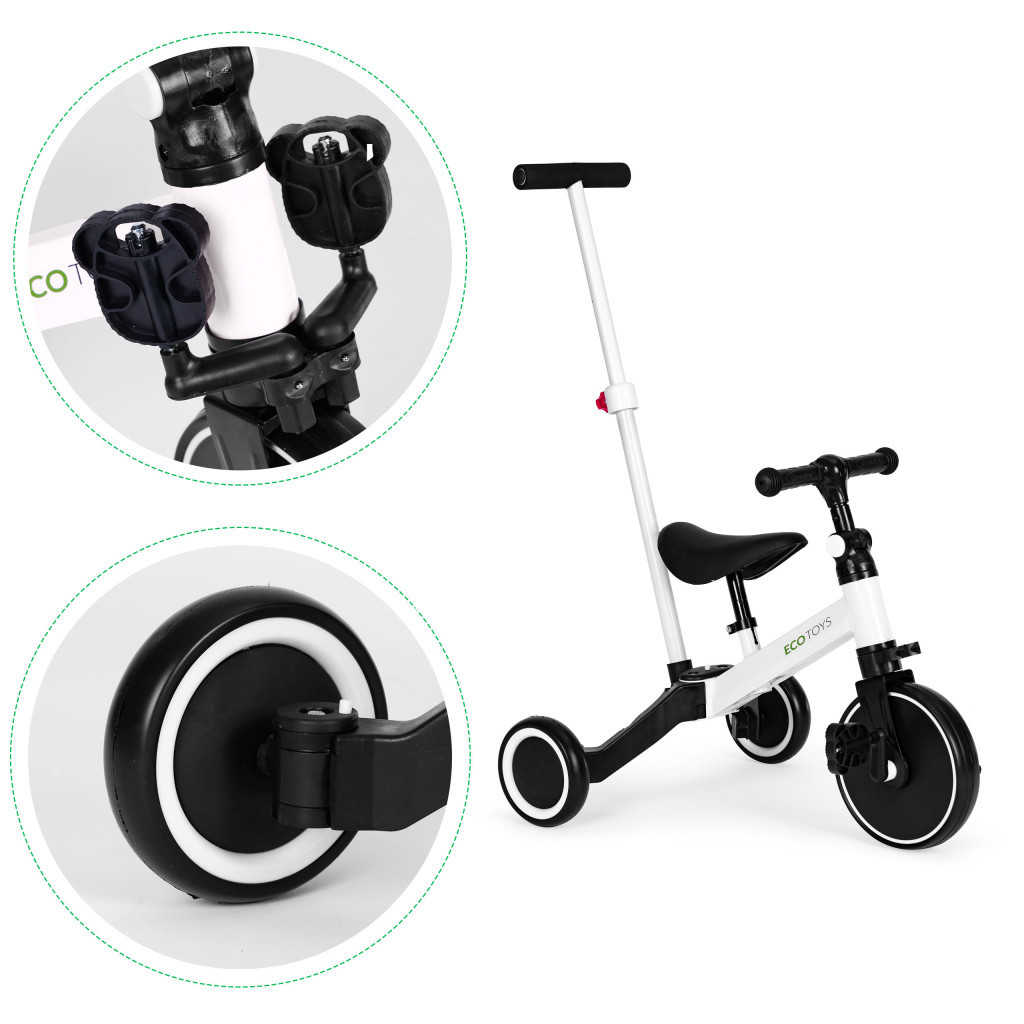 Homelux Triciclu cu trei roți cu scaun cu rotile 2 în 1 [5]