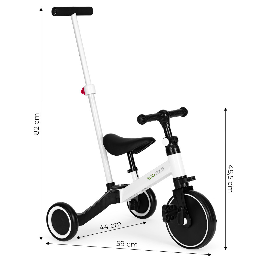 Homelux Triciclu cu trei roți cu scaun cu rotile 2 în 1 [6]