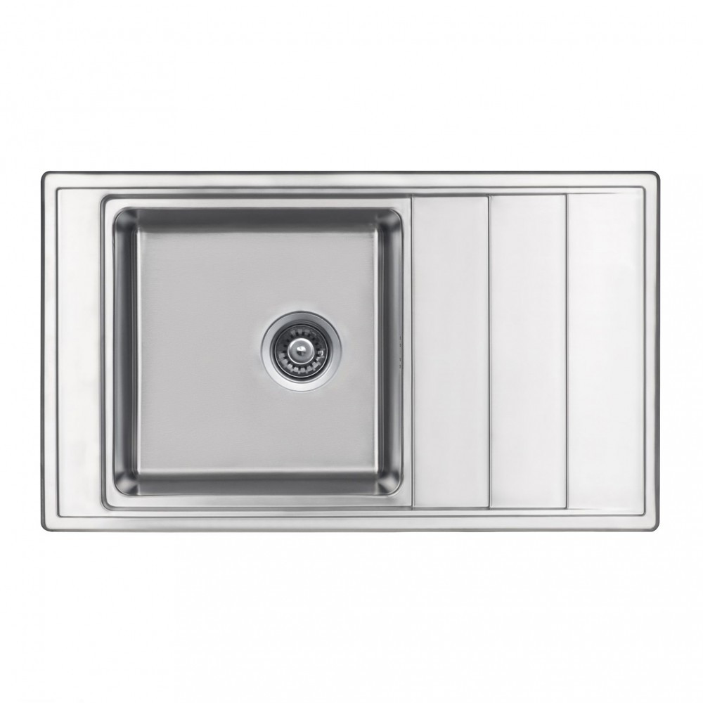 Produse temporar indisponibile - Deante Chiuvetă Bolero din oțel inoxidabil cu o cuvă + scurgătoare