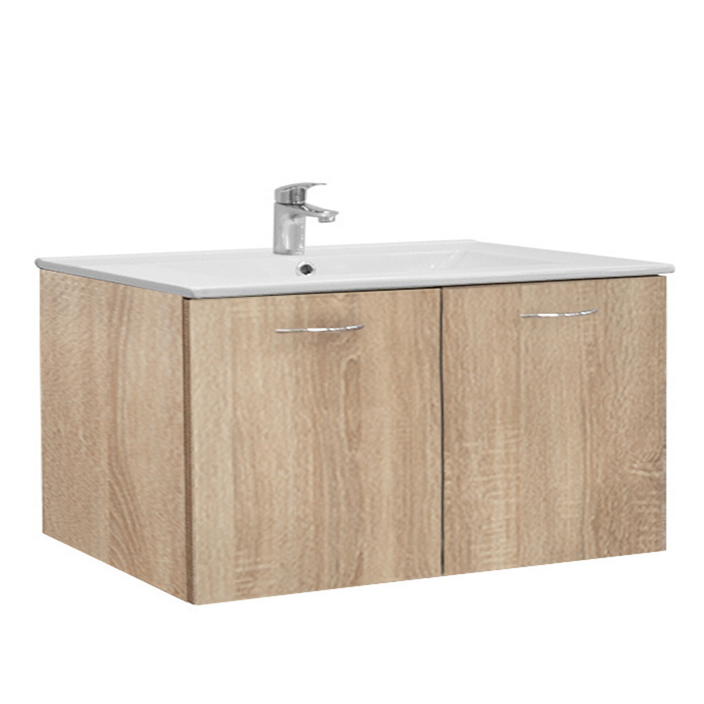 Produse temporar indisponibile - Leziter Masca chiuveta baie Zoya 100 cu lavoar, stejar Sonoma