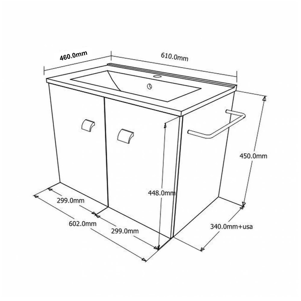 Leziter Masca chiuveta baie Zoya 60 cu lavoar, stejar negru Freya [1]