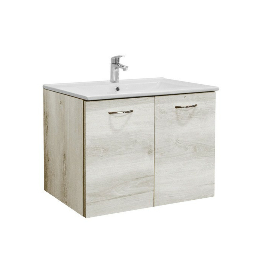 Produse temporar indisponibile - Leziter Masca chiuveta baie Zoya 60 cu lavoar, stejar celtic