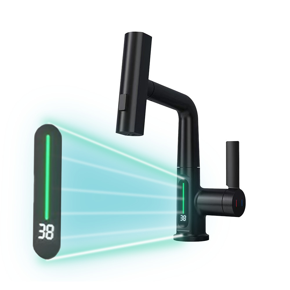 Baterii chiuvetă - Leziter Baterie chiuvetă Mara cu cap multifuncțional și afișaj digital