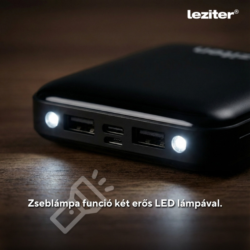 Leziter Powerbank 10000 mAH 2A 10W negru [3]