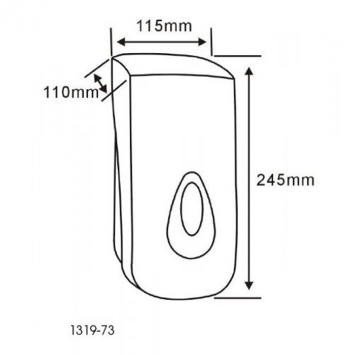 Aqualine Distribuitor de săpun 1000 ml alb [2]