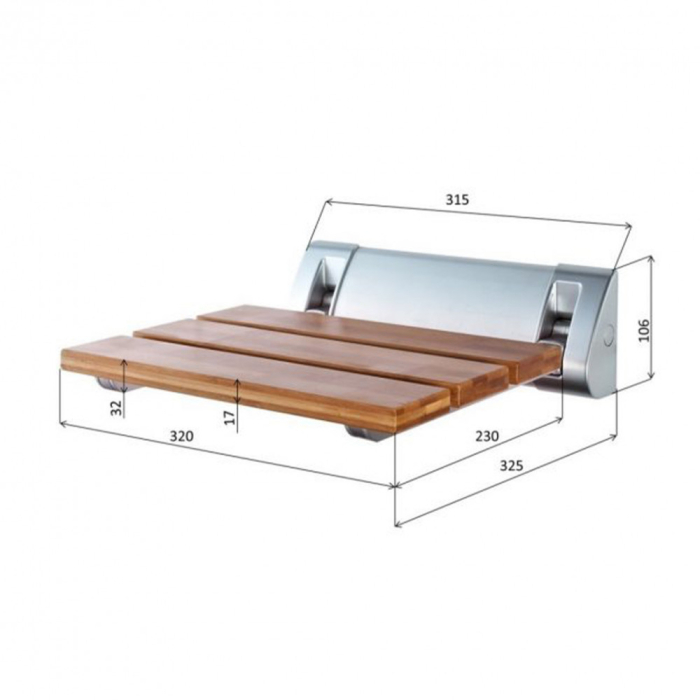 Aqualine Scaun rabatabil [5]