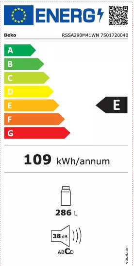 Beko Frigider cu o singură ușă Beko RSSA290M41WN [3]