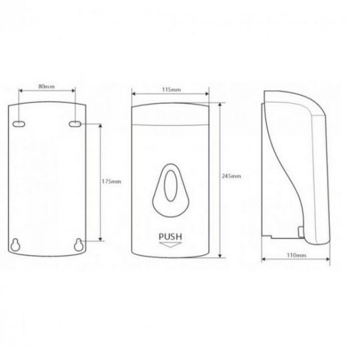 Bemeta Distribuitor de săpun HOTEL PROGRAM, 1000 ml, crom ABS [2]