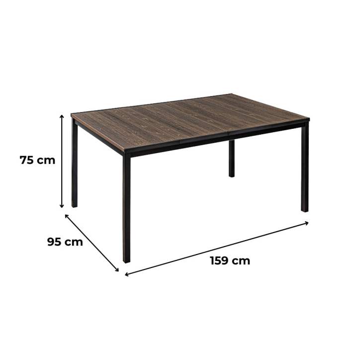 Curver Amari 4+1 set de mobilier de grădină nuc-grafit [4]