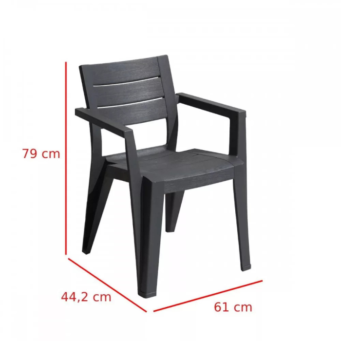 Curver Amari Large 6+1 set de mobilier de grădină nuc-grafit [3]