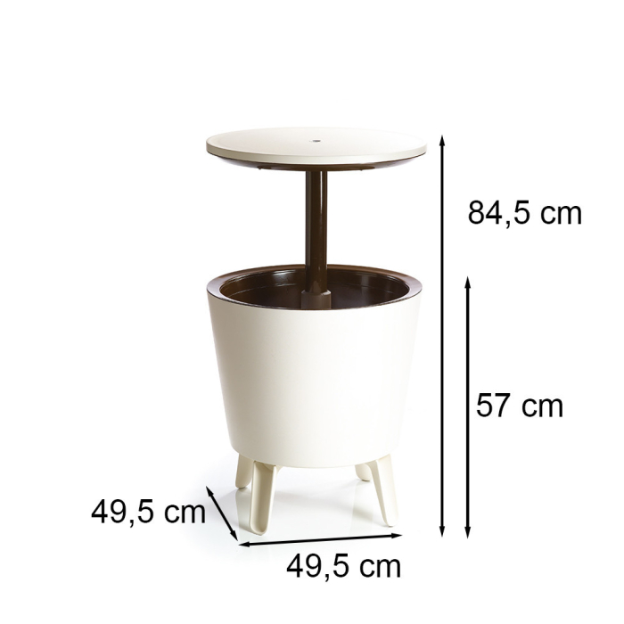 Curver Articole de petrecere din plastic Cool Bar crem-maro [3]
