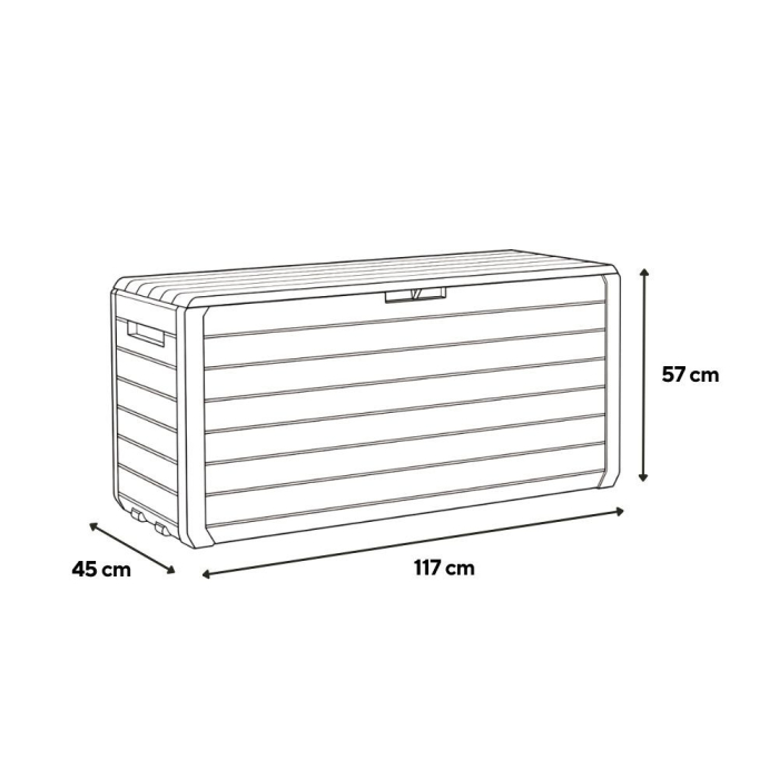 Curver Atlas container de grădină din plastic 270l maro [3]