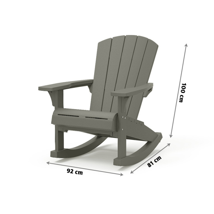 Curver Balansoar de grădină din plastic Troy Adirondack [2]