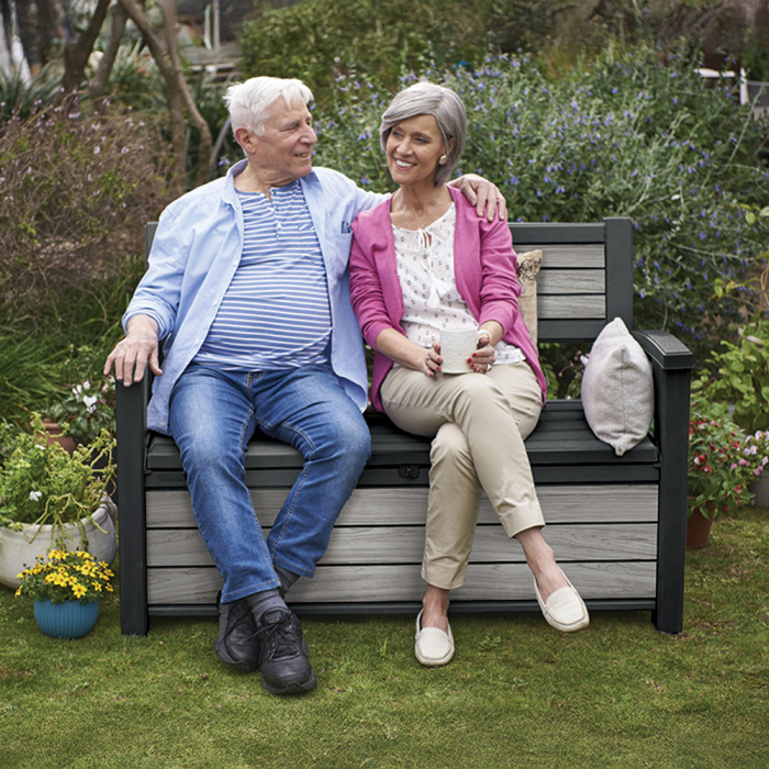 Curver Bancă de grădină/depozitare din plastic Decocoat 227 L [5]