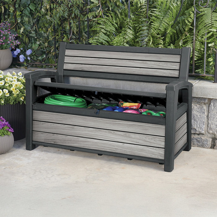 Curver Bancă de grădină/depozitare din plastic Decocoat 227 L [4]