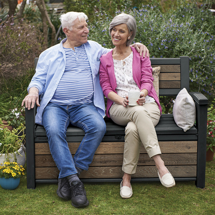 Curver Bancă de grădină/depozitare din plastic Decocoat 227 L [4]