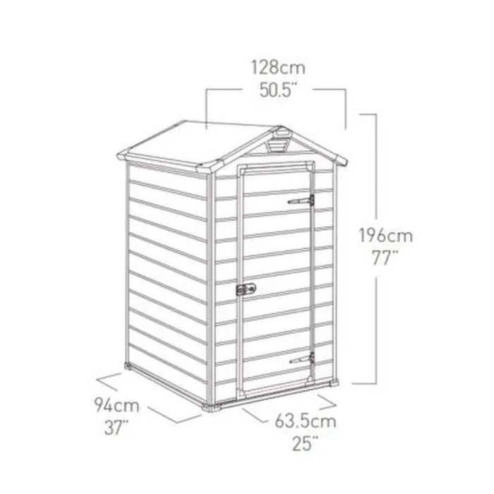 Curver Casă de grădină Manor 4x3 [3]