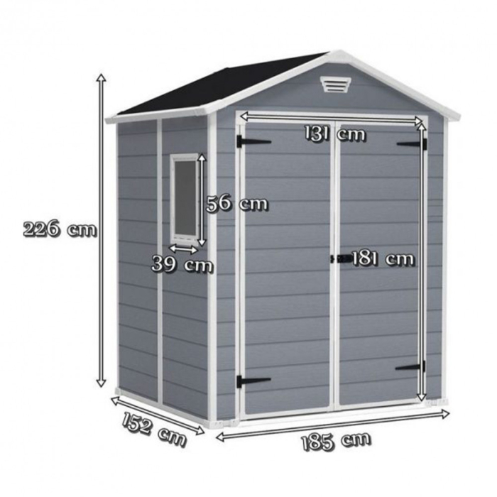 Curver Casă de grădină Manor 6x5 DD [3]